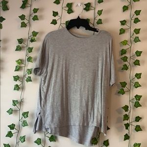grey flowy girls shirt